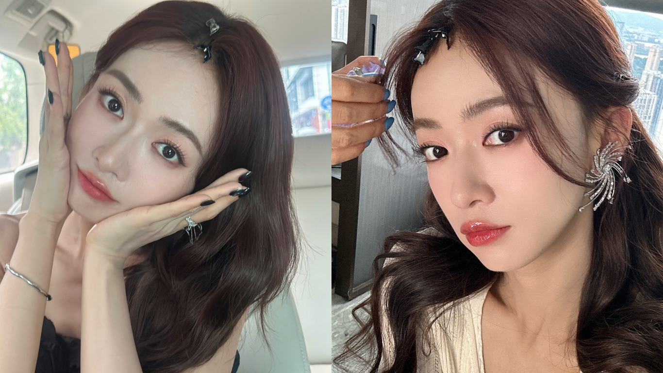 Cẩm nang dưỡng da, trang điểm của Ngô Cẩn Ngôn Màu tóc nâu caramel ngọt ngào: Tuy liên tục thay đổi và làm mới phong cách mỗi lần tái xuất nhưng Ngô Cẩn Ngôn luôn đặc biệt ưu ái màu tóc nâu caramel. Đây là tông màu pha trộn hài hòa giữa gam nâu và vàng, tạo nên sắc độ trầm ấm vừa phải, giúp nữ diễn viên trở nên tươi trẻ nhưng không làm mất đi vẻ đẹp Á Đông đằm thắm, dịu dàng. Để giữ cho mái tóc luôn bồng bềnh và vào nếp, Ngô Cẩn Ngôn thường sử dụng kẹp mỏ vịt cố định phần rẽ ngôi tóc, tạo độ phồng cho tóc mái bay, mang đến vẻ ngoài tươi tắn, ngọt ngào.